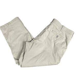 Lee X-Treme Comfort Khaki Chino Pants Gray Sz 46x29 Stretch Elastic Waist Office